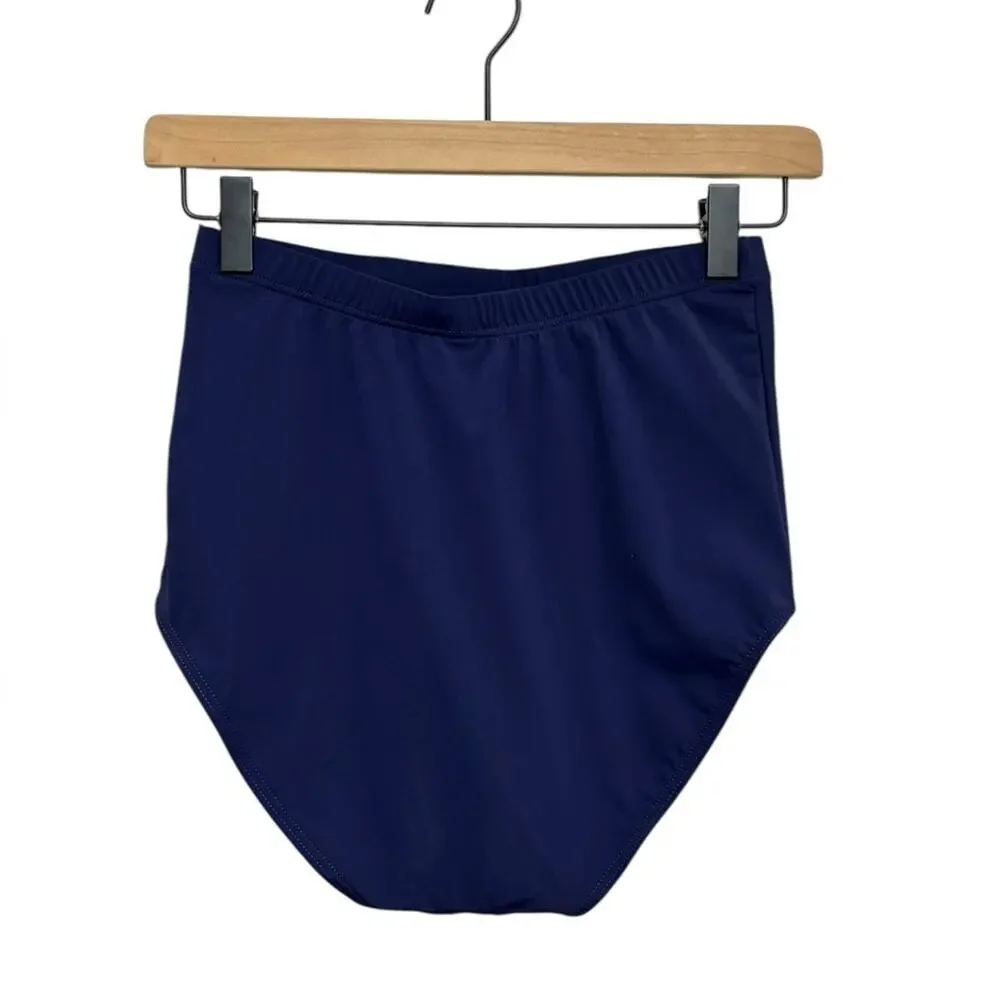 NWT Lascana High Rise Shaping Bikini Bottoms in Navy Blue - Size 6